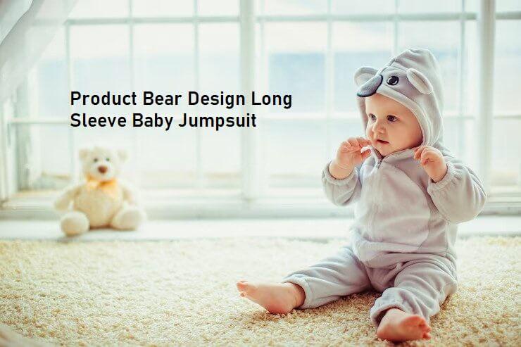 TheSparkshop.in Product Bear Design Long Sleeve Baby Jumpsuit: A Perfect Combination of Comfort and Style